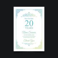 soft abstract pattern birthday invitation design vector
