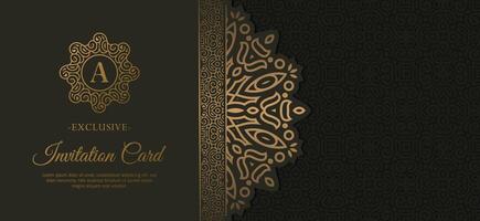 luxury invitation background style ornamental pattern vector