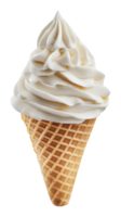 Soft serve ice cream cone served at a summer fair png