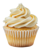 Vanilla cupcake with buttercream frosting png