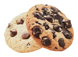 Freshly baked chocolate chip and cookies together png