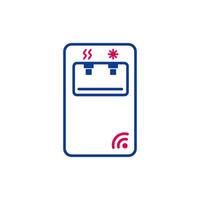 Water dispenser. Smart home Two color simple lines icon vector