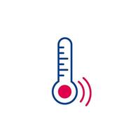 Thermometer icon, illustration, isolated on white background vector