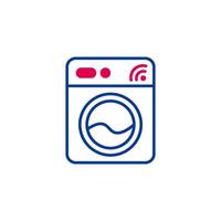 A washing machine icon on a white background vector