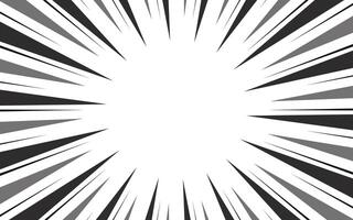 Fast speed lines on white background. Anime comic speed line movement effect. vector