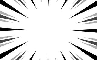 Fast speed lines on white background. Anime comic speed line movement effect. vector