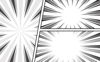 Comic book template. frames for dialogue, communication boxes of various shapes vector