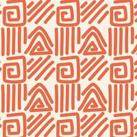 Hand drawn line doodle pattern abstract background vector