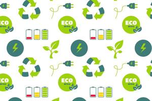 Eco Concept Pattern Background vector