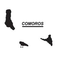 Comoros map icon design vector