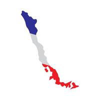 Chile region map icon design vector
