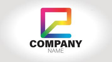 A colorful letter z logo with a white background vector