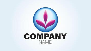 A logo for a company that is made up of a leaf vector