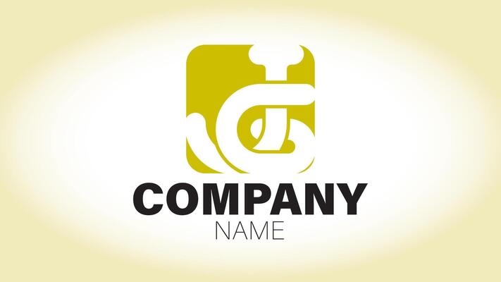 A logo for a company with a yellow and black