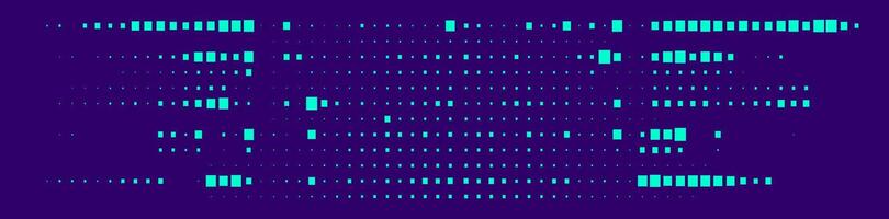 Trendy glitch pattern on dark background. Modern style . Abstract geometric elements vector