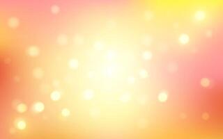 Soft Pastel Bokeh Background with Warm Glow. Abstract Light Spots in Pink and Yellow Tones, Background decoration vector