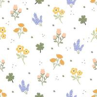 seamless floral pattern. background of small flowers. Small flowers scattered over a background. for printing on surfaces.cloth, vector