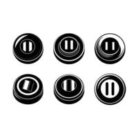 Pause Button Graphic Design - High-Quality Digital Download vector
