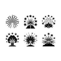 Salute Explosion Firework Graphic Design File for Microstock vector