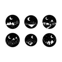 Night Mode Graphics Design File for Digital Projects vector