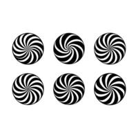 Peppermint Swirl Graphic Design File for Digital Use vector