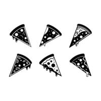 High-quality pizza slice graphic for digital use, perfect for restaurant menus vector