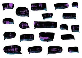Set of empty speech bubbles. illustration. vector