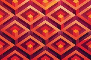 Abstract Geometric Pattern with Red, Orange, and Yellow Hues vector