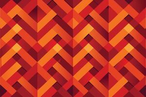 Abstract Geometric Pattern with Red and Orange Stripes vector