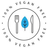 Vegan Eco Friendly Icon Design with Editable Stroke vector