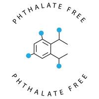 Sustainable Phthalate Molecule Chemistry Icon Design vector