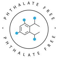 Eco Molecular Structure of Phthalates Icon Design vector