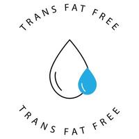Eco Symbol for Trans Fat Reduction Icon Design vector