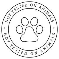 Not tested on animals not tested on animals vector