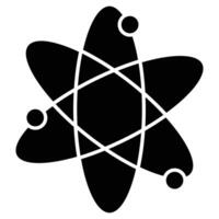 An atom symbol on a white background vector