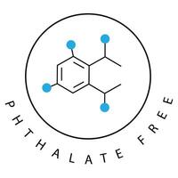 Eco-Friendly Phthalate Molecule Structure Icon Design vector