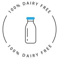 Environmentally Friendly Dairy Icon Design vector