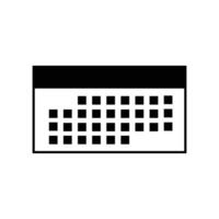 Calendar Icon. Simple Calendar Art Icon and Graphic. vector