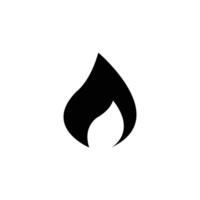 Fire icon. Website and mobile app page design element. vector