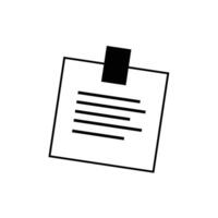 Sticky note icon. Post it note icon. vector