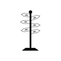 Signpost icon design template. vector