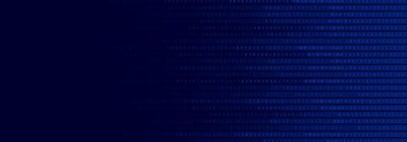 data flow to left to right blue futuristic cyber network neon light banner background template vector