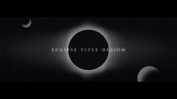 Eclipse title design motion_graphic