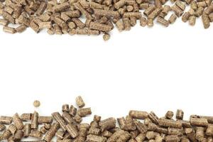 Energy. Pellets on the table photo