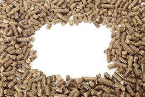 Energy. Pellets on the table photo