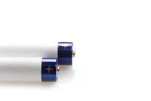 Battery on a white background photo