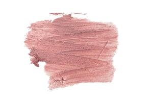 smeared foundation natural make up on white background photo