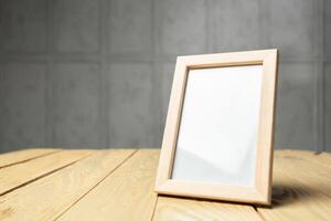Clean and minimal mock up photo frame