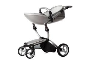 baby carriage isolated on a white background photo