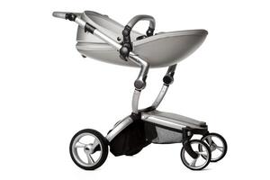 baby carriage isolated on a white background photo